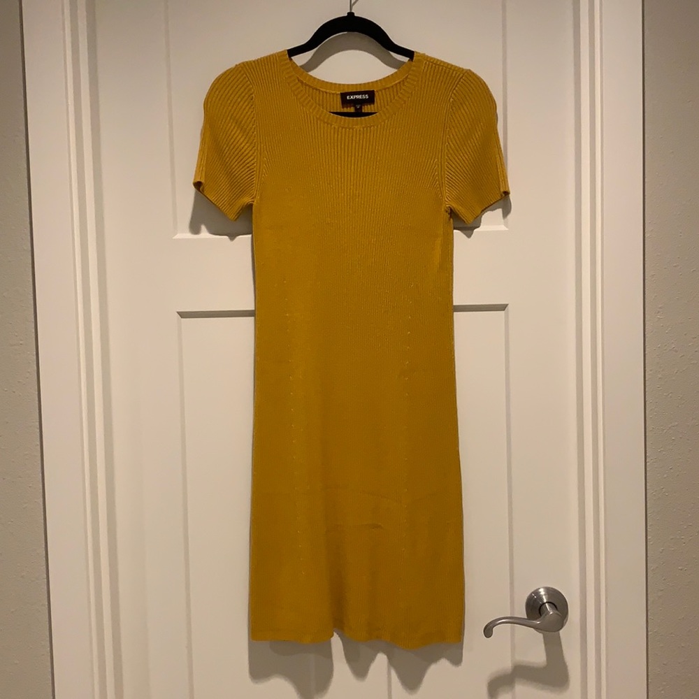 Mustard Sweater Dress